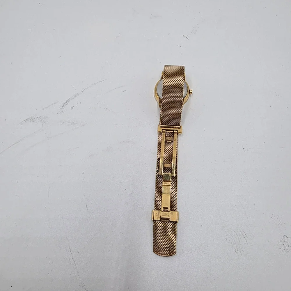 Movado Museum Gold Mother of Pearl Dial Mesh Bracelet Watch 07.3.36.1464